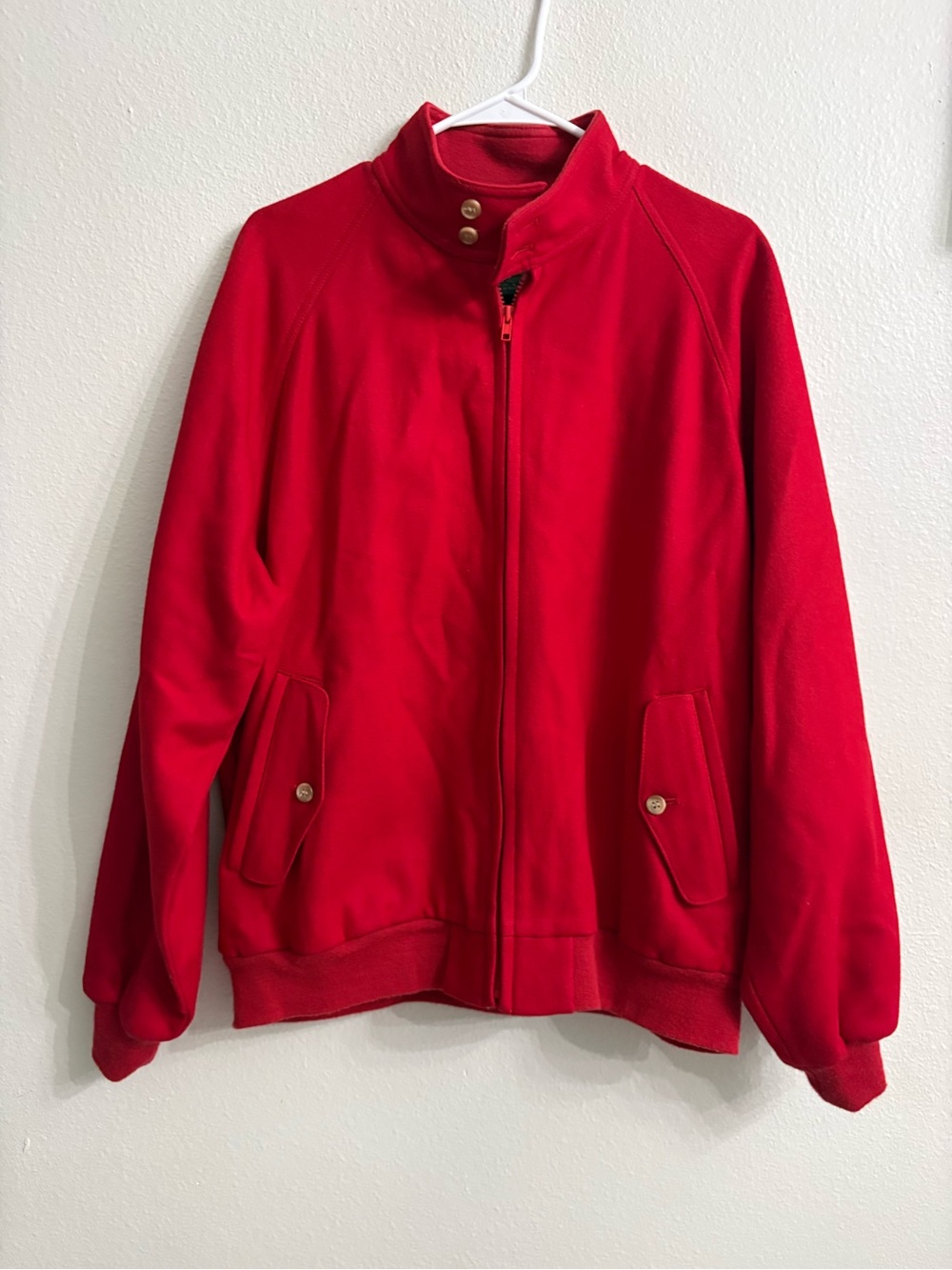 Vtg IZOD Red Wool Baracuta G9
Harrington Style Jacket Men's L Plaid
Lined